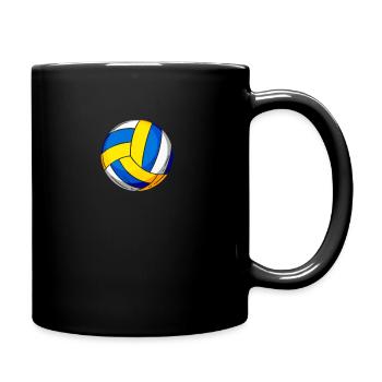 Volley- de beach-volley - Mug uni - noir - Droite