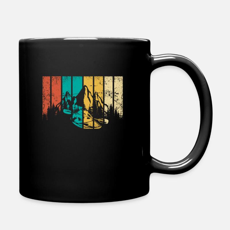 Retro Kajak Kayak Kajaker - Tasse einfarbig - Schwarz