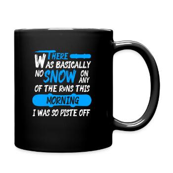 Snowboard Apres-Ski - Tasse einfarbig - Schwarz - Rechts