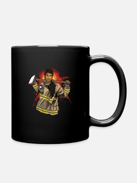Pompier pompier pompier - Mug uni - noir