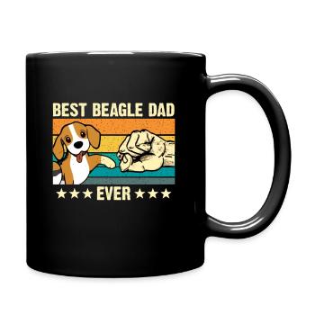 Meilleur Papa Beagle Chien Beagle Retro Canine Papa - Mug uni - noir - Droite