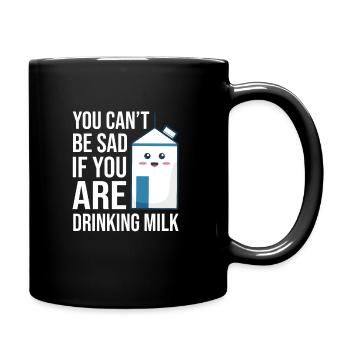 Milk raw milk whole milk - Full Colour Mug - black - Right