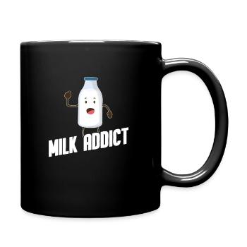 Milk raw milk whole milk - Full Colour Mug - black - Right