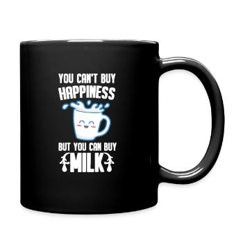 Milk raw milk whole milk - Full Colour Mug - black - Right