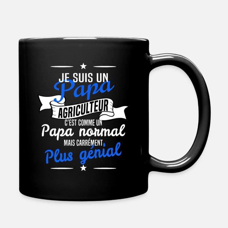 papa agriculteur - Mug uni - noir