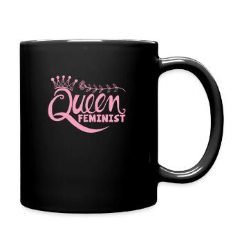 Feminism Woman Power Feminist - Full Colour Mug - black - Right