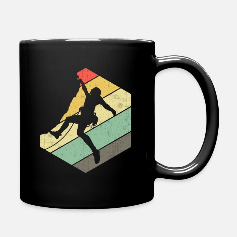 Escalade rétro alpiniste randonneur alpinisme - Mug uni - noir