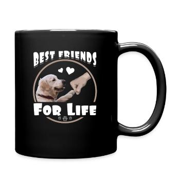 Golden Retriever Best Friends Cadeaux drôles - Mug uni - noir - Droite