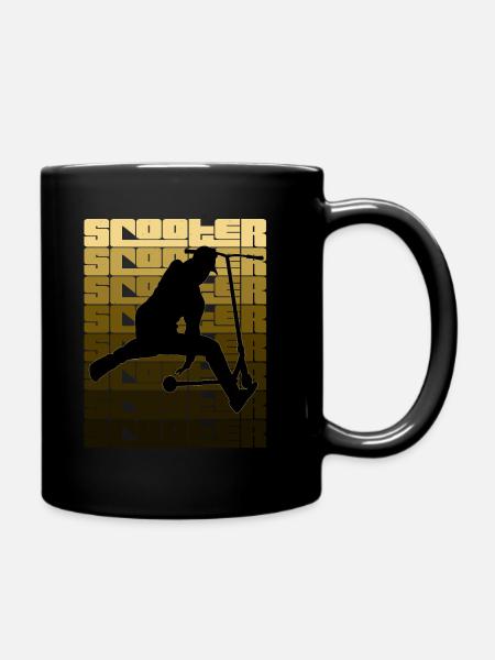 Scooter - Full Colour Mug - black