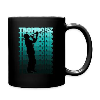 Trombone - Tasse einfarbig - Schwarz - Rechts