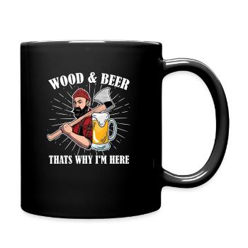 Carpenter woodworker carpenter joiner - Full Colour Mug - black - Right