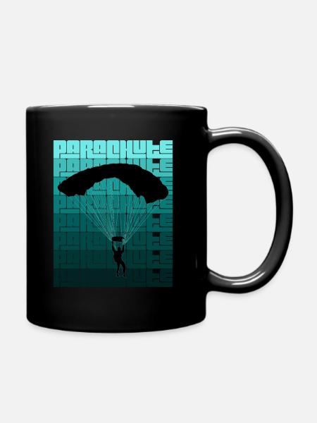 parachute - Full Colour Mug - black