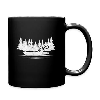 Kayak drôle de bateau kayakistes - Mug uni - noir - Droite