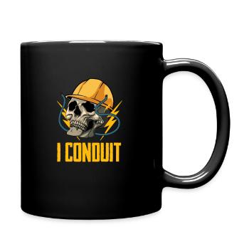 Electrician Electronics Technician Master Electrician - Full Colour Mug - black - Right
