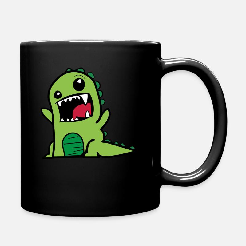 Dinosaurier - Tasse einfarbig - Schwarz