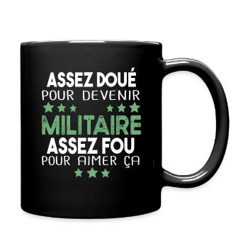 Militaire Armée Régiment Soldat Humour Cadeau - Mug uni - noir - Droite