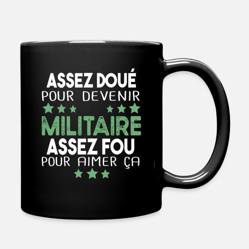 Militaire Armée Régiment Soldat Humour Cadeau - Mug uni - noir