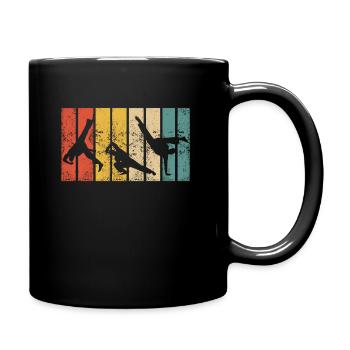Retro Capoeira Fight Dance Roda Brésil Arts Martiaux - Mug uni - noir - Droite