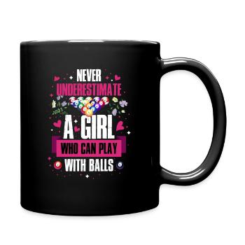 Billiard Pool Snooker Funny Gift - Full Colour Mug - black - Right