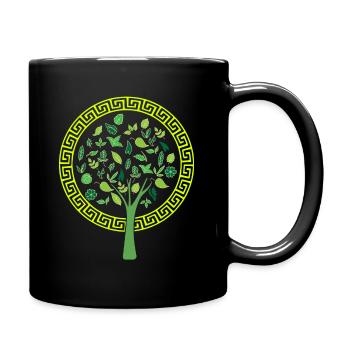 L'arbre de la nature offre un cadeau à une femme pour son anniversaire - Mug uni - noir - Droite