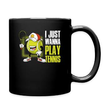 Tennis Tennis Player Sport cadeau drôle - Mug uni - noir - Droite