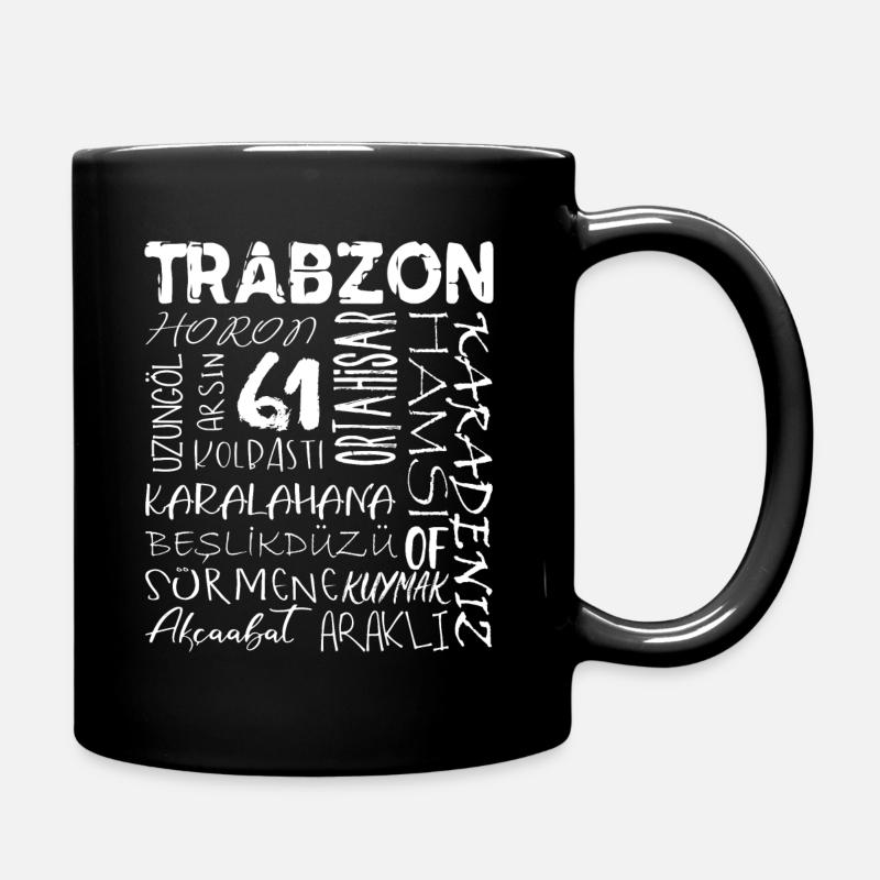 Trabzon 61 Türkei - Tasse einfarbig - Schwarz