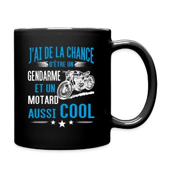 Gendarme - Mug uni - noir - Droite
