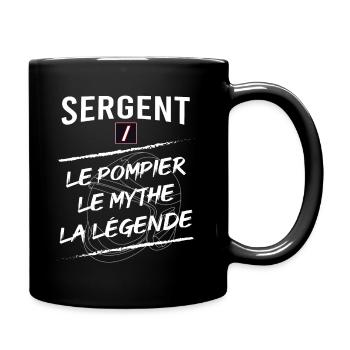 Pompier Sergent Sapeur Pompier - Mug uni - noir - Droite
