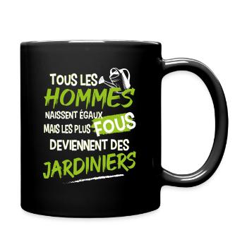 Jardinier - Mug uni - noir - Droite