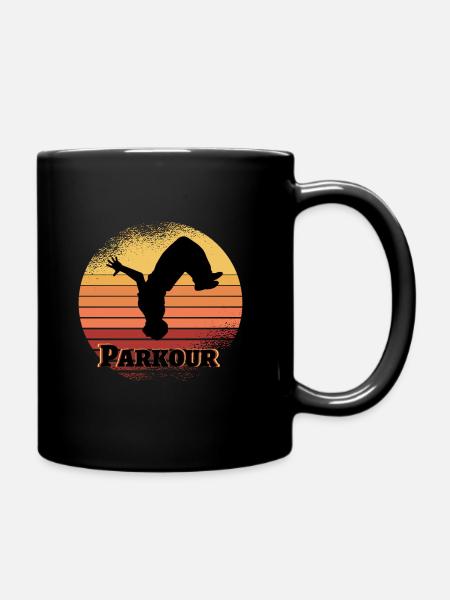 Parkour Sport - Tasse einfarbig - Schwarz