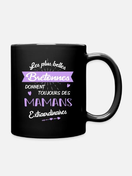 Maman bretonne - Mug uni - noir