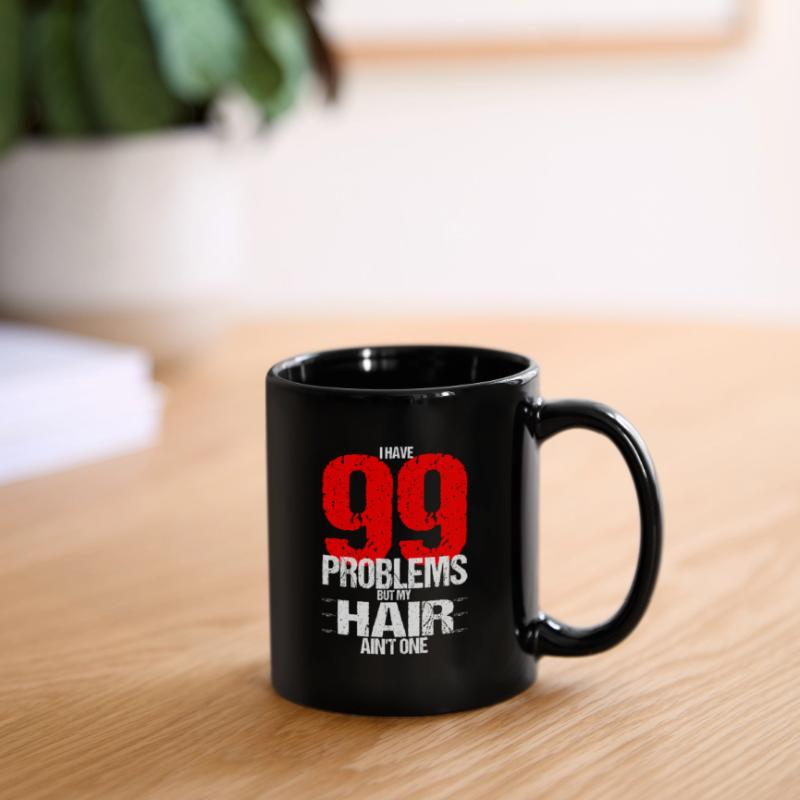 99 problems bald bald bald head gift Full Colour Mug