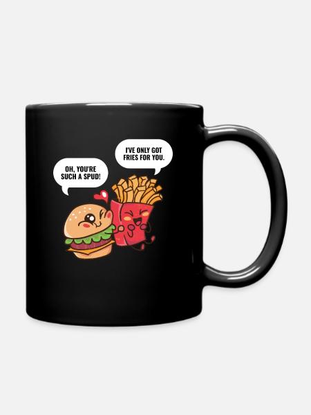 Burger Et Fries Burger cadeau - Mug uni - noir