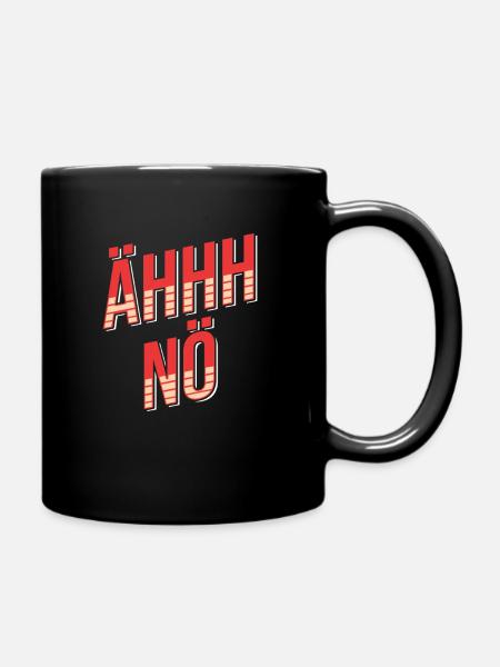 Sarkusmus Schwarzer Humor Lustiges Ironie - Tasse einfarbig - Schwarz