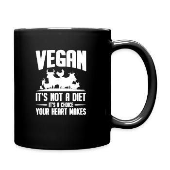 Végétaliens végétaliennes légumes Végétalien - Mug uni - noir - Droite