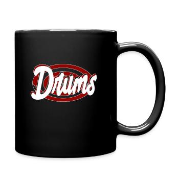 Drums - Tasse einfarbig - Schwarz - Rechts