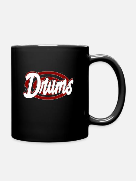 Drums - Full Colour Mug - black