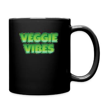 Veggie Vegetables Vegetarian Vegetarian - Full Colour Mug - black - Right