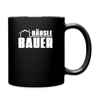 Bauherr - Tasse einfarbig - Schwarz - Rechts
