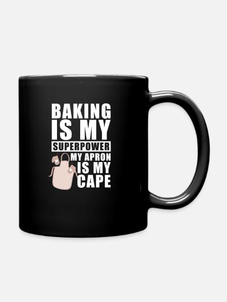 Baker Baking Pastry Chef - Full Colour Mug - black