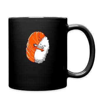 Sushi - Tasse einfarbig - Schwarz - Rechts