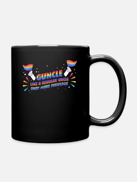 Guncle Uncle Gift - Full Colour Mug - black