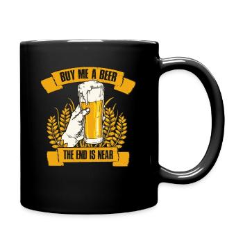 Buy Me A Beer Junggesellenabschied Geschenk - Tasse einfarbig - Schwarz - Rechts
