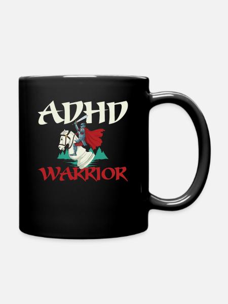 ADHD Warrior ADHD Gift - Full Colour Mug - black