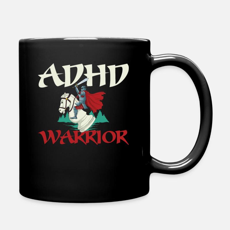 ADHD Warrior ADHS cadeau - Mug uni - noir