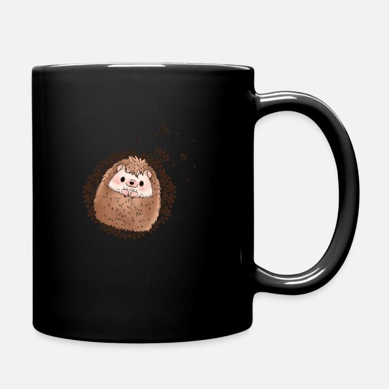 Igel - Tasse einfarbig - Schwarz