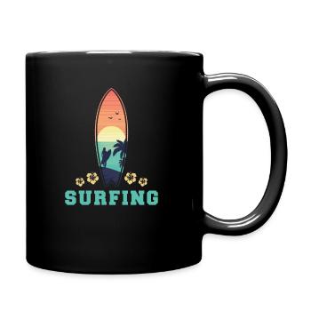 Surfeurs surfeurs - Mug uni - noir - Droite