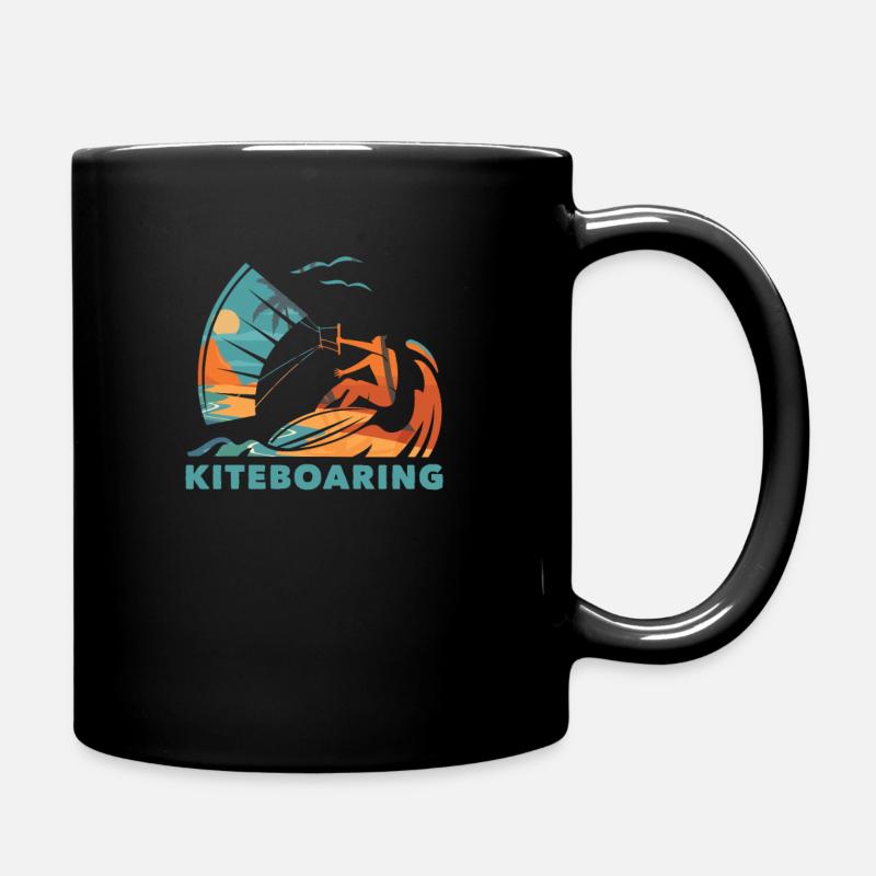 Kitesurf Kite Kite kit - Mug uni - noir