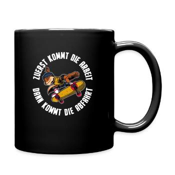 Skateboard Skateboarder Skater - Tasse einfarbig - Schwarz - Rechts