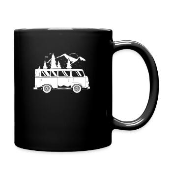 Camper Bus Caravan Camper Bus - Full Colour Mug - black - Right